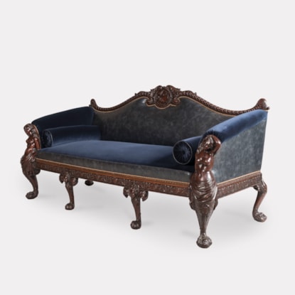 A Very Fine Settee After a Design by William Linnell